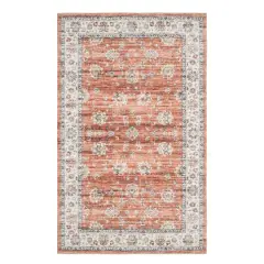 Glitzhome&reg; Red & Ivory Oriental Area Rug