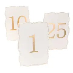 1-25 Ornate Gold Table Numbers by Celebrate It&trade;