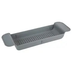 Bath Bliss Gray Expandable Non-Slip Bathtub Caddy