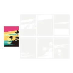 Beach Sunset Layering Stencils by Recollections&trade;