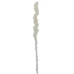 18.5" Clear Contemporary Dangling Icicle Ornament