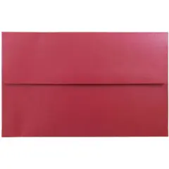 JAM Paper A10 Metallic Invitation Envelopes, 25ct. Jupiter Red Stardream
