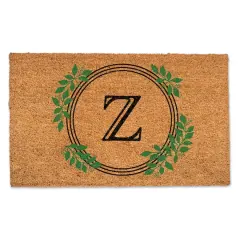 Laurel Circle Monogram Door Mat Z