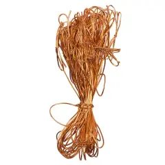 JAM Paper Metallic Elastic Loop, 50ct. Copper