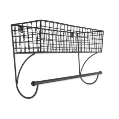 DII&reg; Large Farmhouse Towel Rack Black