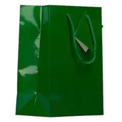 JAM Paper Medium Glossy Gift Bags, 3ct. Green