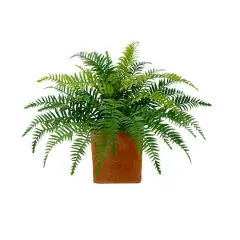 22" Artificial Fern Plant in Decorative Planter