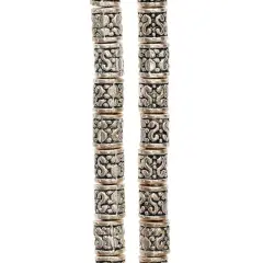 Antique Silver Tube Beads, 6mm by Bead Landing&trade;
