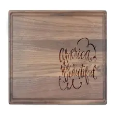 17" America The Beautiful Cutting Board Walnut