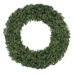 5ft. Pre-Lit Commercial Canadian Pine Artificial Christmas Wreath