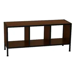 Household Essentials Jamestown 43" TV Stand Mid Century Walnut