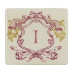 4.5" x 4" Ceramic Monogram D&eacute;cor by Ashland&reg; I