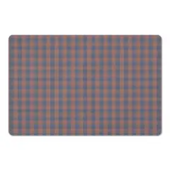 Plaid Floor Mat Red