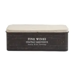 Brown Industrial Metal Storage Bench, 17" x 48"