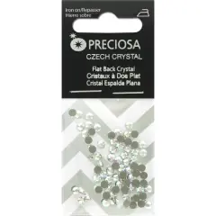 John Bead Preciosa VIVA12 Hot Fix Flatback Czech Crystals, SS12Crystal AB