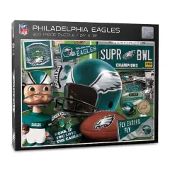 NFL Retro Series 500 Piece Puzzle Philadelphia Eagles