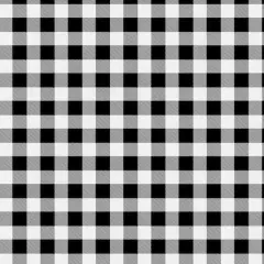 Fabric Editions White & Black Buffalo Check Cotton Fabric