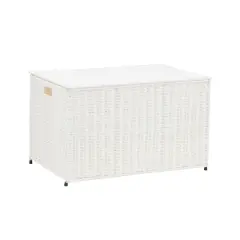 Household Essentials Large Woven Chest White