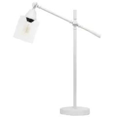 Lalia Home 2.5ft. Vertically Adjustable Desk Lamp White