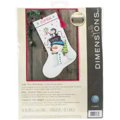 Dimensions&reg; Jolly Trio Stocking Counted Cross Stitch Kit