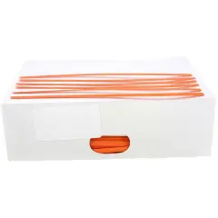 JAM Paper Home D&eacute;cor Trimmings 6" Paper Twist Ties, 2,000ct. Orange