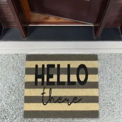 DII&reg; Hello There Striped Doormat