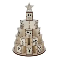 Layered Countdown Advent Tree DIY Wood D&eacute;cor by Make Market&reg;