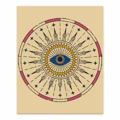 All Seeing Eye Design 4 8" x 10" Tabletop Canvas