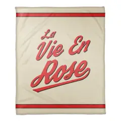 La Vie En Rose 50" x 60" Coral Fleece Blanket