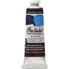 Grumbacher&reg; Pre-Tested Professional&reg; Oil Color Paint, 37mL Manganese Blue