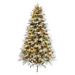 7.5ft. Pre-Lit Halifax Fir Artificial Christmas Tree, Color-Select LED Lights