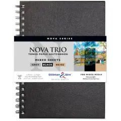 Stillman & Birn&trade; Nova Series Toned Paper Spiral Mixed Media Sketchbook