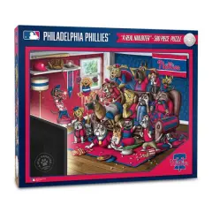 MLB Purebred Fans A Real Nailbiter 500 Piece Puzzle Philadelphia Phillies