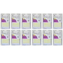 Charles Leonard Yellow File Folder Labels, 12 Packs of 248