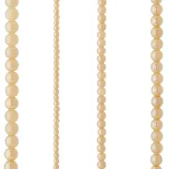 Champagne Silverite Round Glass Beads by Bead Landing&trade;