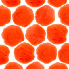 John Bead 2" Pom Poms, 50ct. Orange