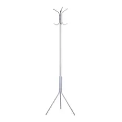 Mind Reader 3-Tier 8-Hook Coat Rack White