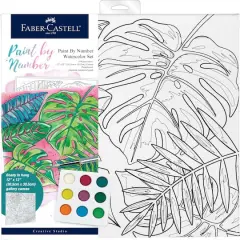 Faber-Castell Tropical Paint by Number Watercolor Set