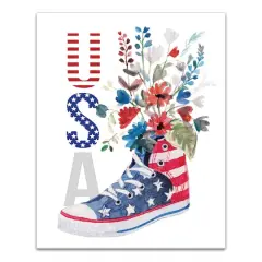 USA Sneaker Canvas Wall Art