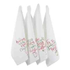 DII&reg; Assorted Tipsy Glitzy Christmas Dishtowel Set