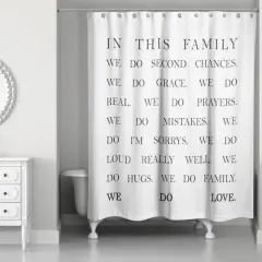 In This Family 71" x 74" Shower Curtain