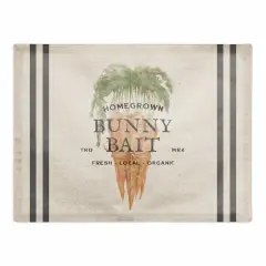 Bunny Bait Carrots 3 18" x 14" Poly Twill Placemat