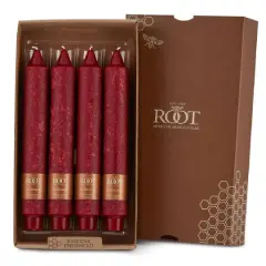 Root Candles 9" Unscented Timberline&trade; Collenette Taper Candles, 4ct. Garnet