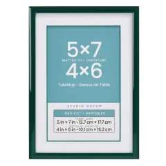 Basics&trade; Tabletop Frame with Mat by Studio D&eacute;cor&reg; Emerald