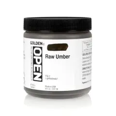 Golden&reg; OPEN&trade; Slow Drying Acrylics, 8oz. Raw Umber