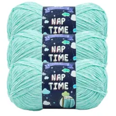 3 Pack Lion Brand&reg; Nap Time&reg; Yarn Pale Aqua
