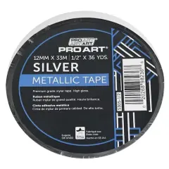 Pro Art&reg; Metallic Silver Tape, 1/2" x 36yd.