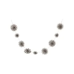 Hello Honey&reg; 6ft. Gray Paper Snowflake Garland in Kraft Box