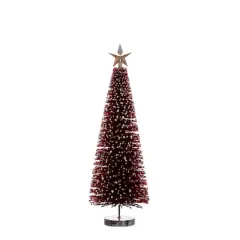 Star Bottle Brush Tree Tabletop D&eacute;cor by Ashland&reg; Red