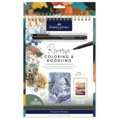 Faber-Castell Monochrome Reverse Coloring & Doodling Book